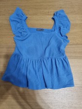 Matalan Papaya Size 10 Blue Gypsy Top