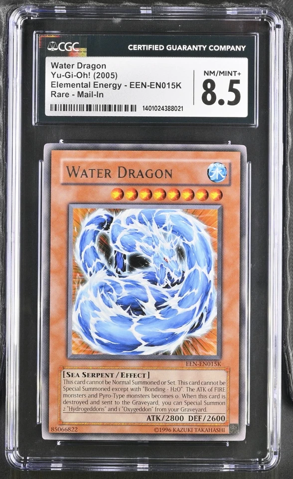 CGC 8.5 Yu-Gi-Oh! Water Dragon EEN-EN015K Redemption Mail-In