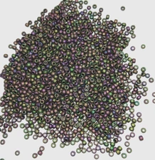 Vintage Matte Green Purple  Iris AB Rainbow TOHO Glass Seed Beads Japan P1-10
