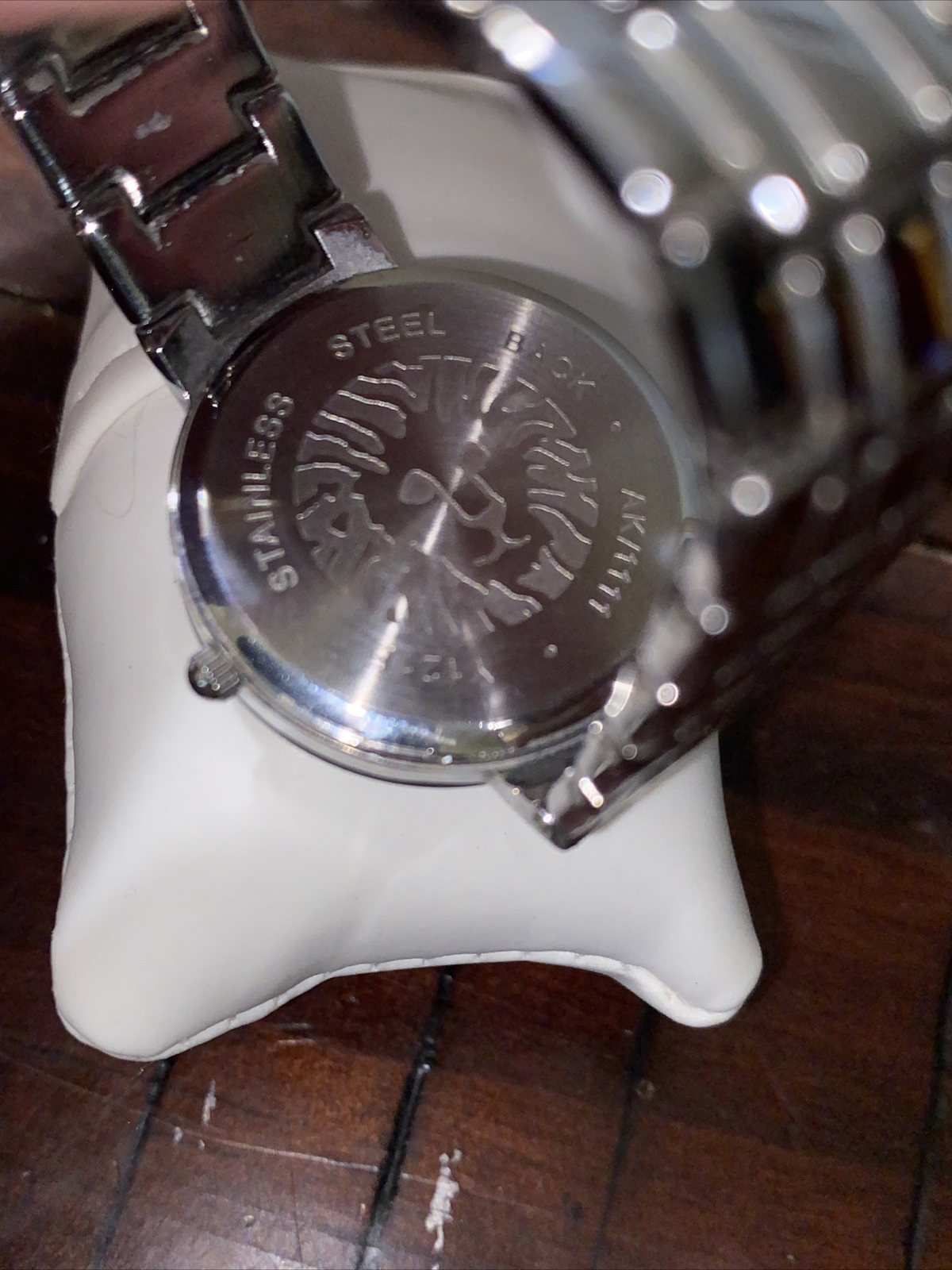 ANNE KLEIN Diamond Silver Tone Bracelet WATCH Y12… - image 4