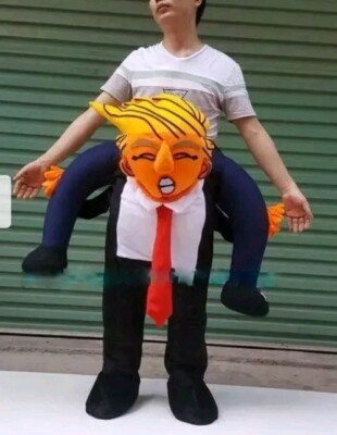 Ride On Me Adult 2025 Trump President Costume Party Ride On Shoulders M/L New