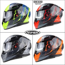 ViPER RSV95 ROGUE ACU GOLD FULL FACE ROAD CRASH MOTORBIKE MOTORCYCLE ECE HELMET
