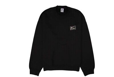 Nike x Stussy Wash Crew Fleece - Black (SS23) Size Medium Nike x Stussy Wash Crew Fleece - Black (SS23) Size Medium