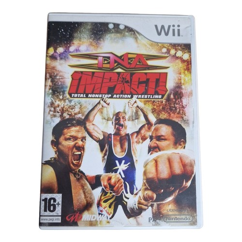 TNA Impact Wrestling Nintendo Wii Complete With Manual Kurt Angle eBay