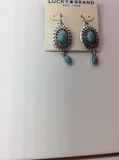 $29 Lucky Brand Silver -Tone Turquoise Double...