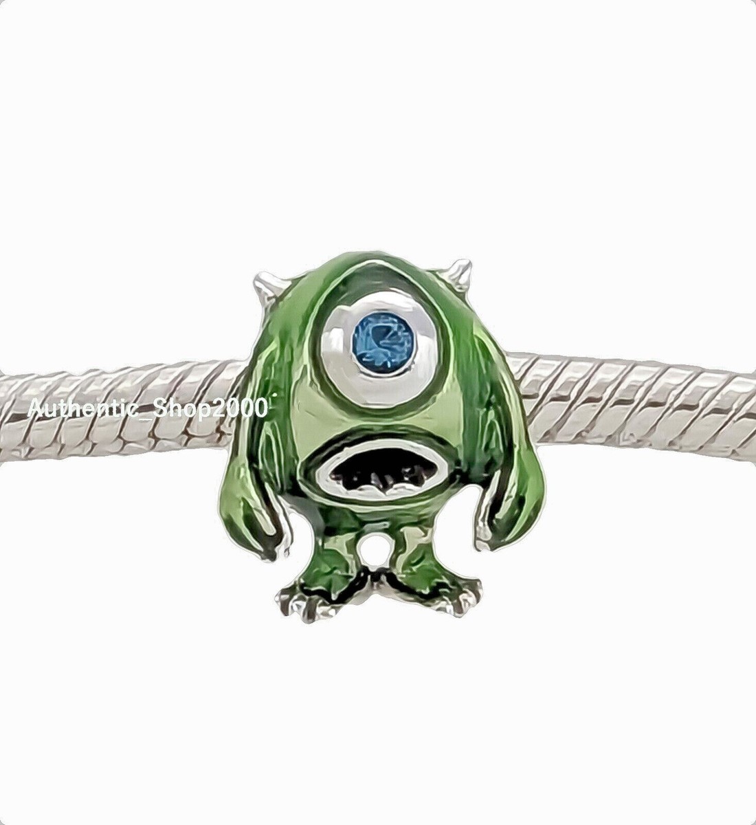 New 100% PANDORA 925 Disney Pixar Monster Inc Mike Wazowski Charm