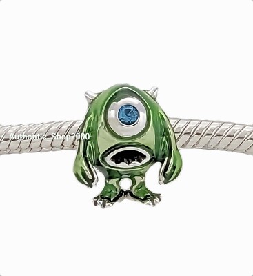 New 100% PANDORA 925 Disney Pixar Monster Inc Mike Wazowski Charm