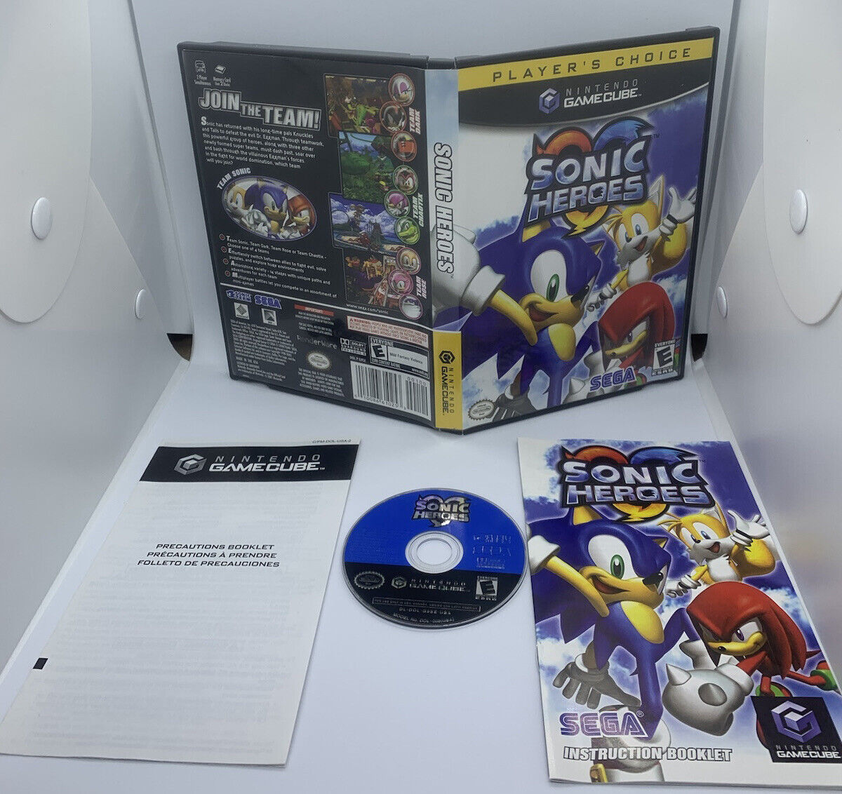 Sonic Heroes - Nintendo GameCube - Tested, Working, Complete, NICE DISC!  696554821958