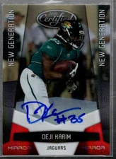 A5331- 2010 Certified Mirror Red Signatures #199 Deji Karim Auto /250 - NM-MT