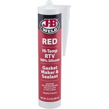 J-B Weld 31914 Hi-Temp Red Silicone Gasket Maker  Sealant, 10.3 oz.