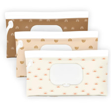 3-Pack Portable Refillable Baby Wipe Holder, Waterproof Travel Wipe Container