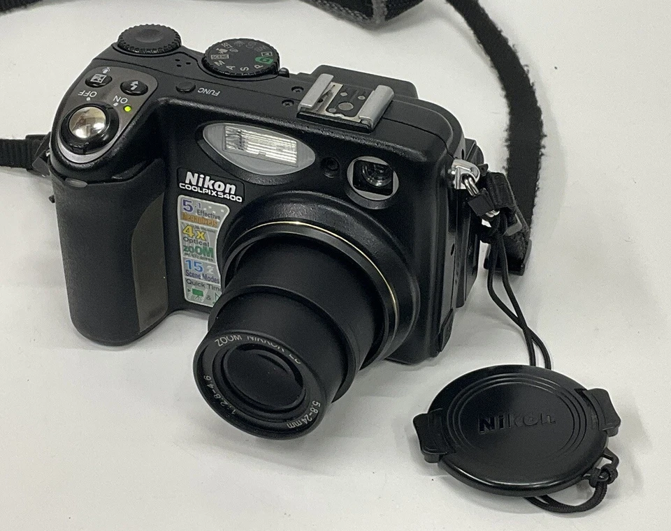 Vintage 2003 Nikon Coolpix E5400 Prosumer Digital Camera 5.0MP Tested & Working - Image 2 of 4