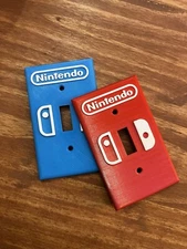 Nintendo switch Light Switch Cover, 3D Printed Game Room Nintendo Switch Cover