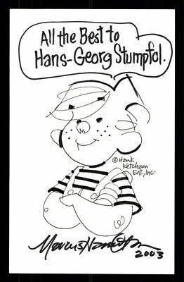 Marcus Hamilton  Comiczeichner Original Zeichnung Original Signiert # BC G 32330