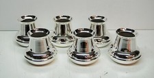 6 seguidores de velas bove chapadas en plata ligeramente usados tamaño 1 1/2" quemador superior