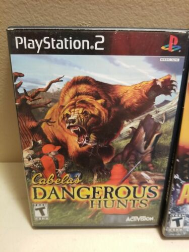 Lot 3 PS2 Playstation 2 Hunting Cabelas Dangerous Hunts DEER OUTDOOR - Picture 2 of 11