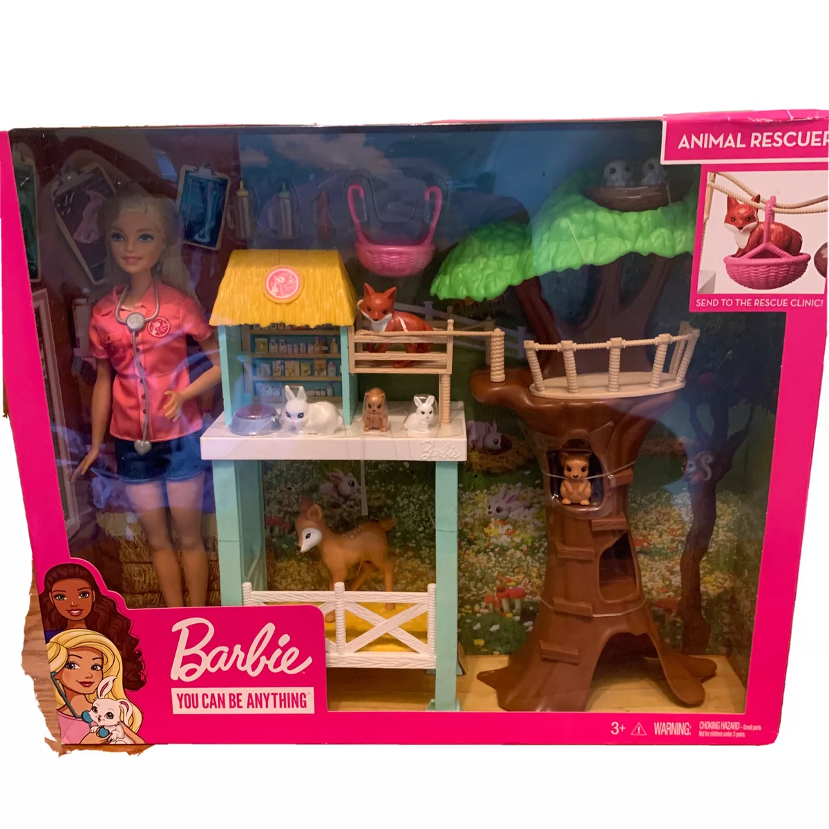 Barbie animal rescuer 2025 doll and playset