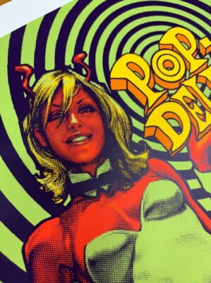 ロッキンジェリービーン　POP-DELIC GIRL  シルクスクリーンポスター Rockin'Jelly Bean/