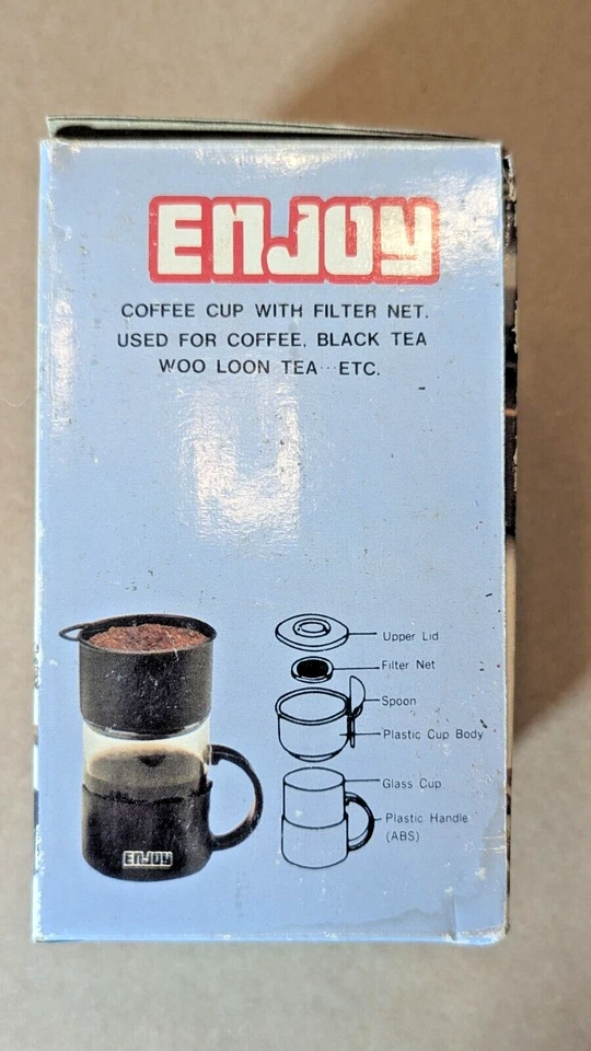 Enjoy Coffee Cup with Filter Net for Perfect Single Cup of Coffee or Tea W/box - Image 3 of 4