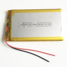 3.7V 3000mAh LiPo Polymer Rechargeable Battery Replace Power Fo Tablet PC 605080