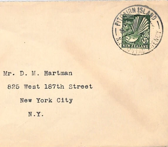 NEW ZEALAND USED *PITCAIRN ISLAND* Cover NZ AGENCY CDS Maritime Mail BIRDS XC99 - Image 2 of 4