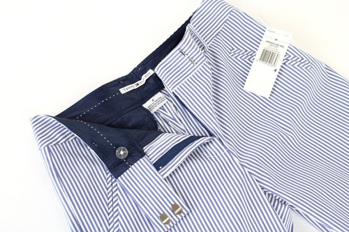 Tommy Hilfiger St Lucia Capri Pants Ladies (UK) 4 Pinstripe Stretch Zip - Picture 4 of 5