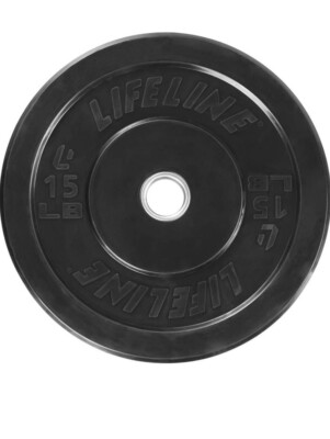 Lifeline Rubber Bumper Plate - Multiple Weight Options