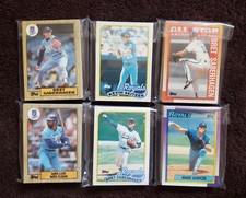 Kansas City ROYALS 1987-1990 Topps Tiffany Lot of about 230 cards - SABREHAGEN