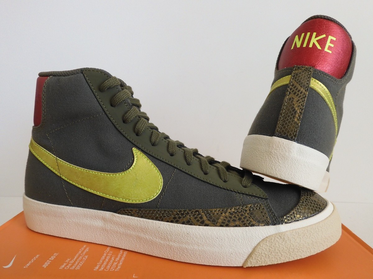 7/07×19 8/07×2 9/77×8 10/77×2 3/0×5 MENS NIKE BLAZER MID '77 MEDIUM OLIVE GREEN-VENOM 