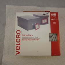 VELCRO Brand Hook and Loop Fastener Coins  3/4 Inch White Pack of 200