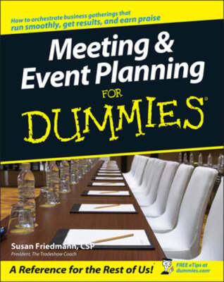 Meeting & Event Planning for Dummies by Susan Friedmann: Used