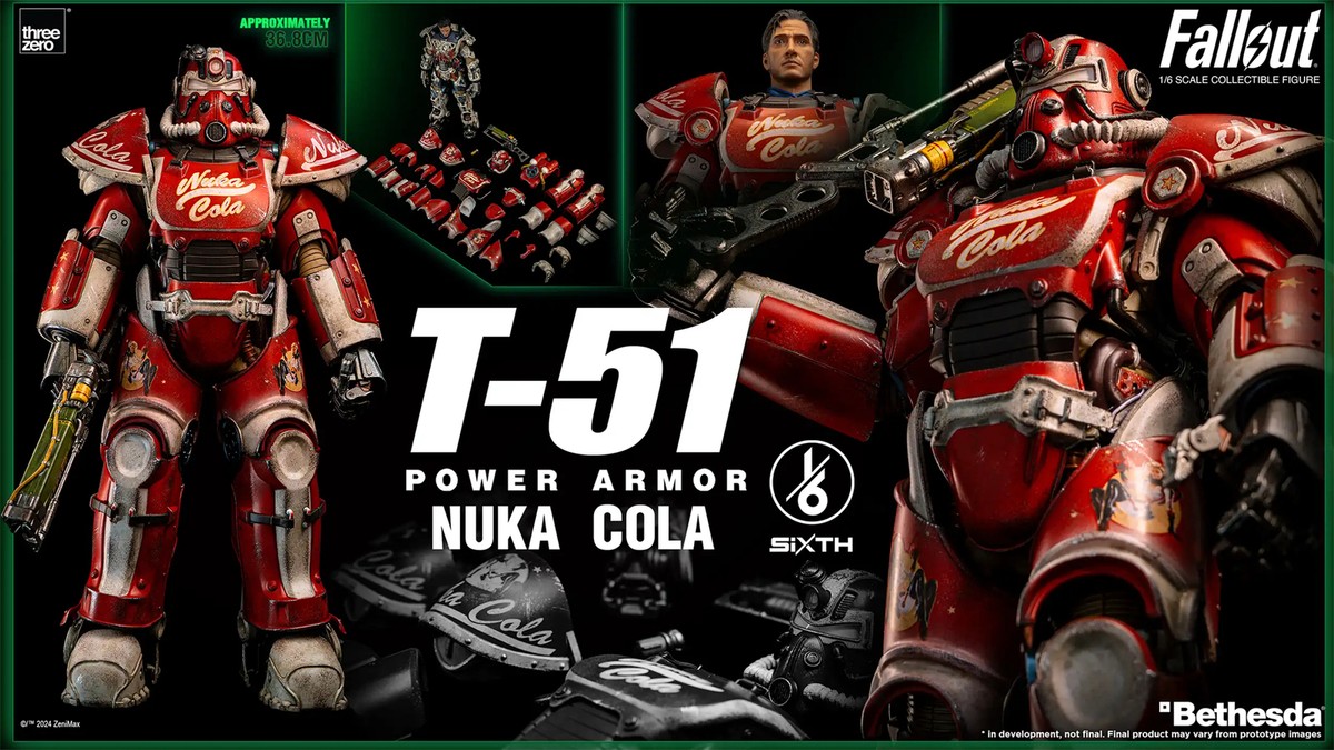Threezero Fallout 1/6 T-51 Nuka Cola Power Armor Collectibles
