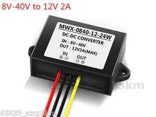 DC 12V/24V/36V(8V-40V) to 12V 2A DC-DC Converter Step Down Buck Regulator Module