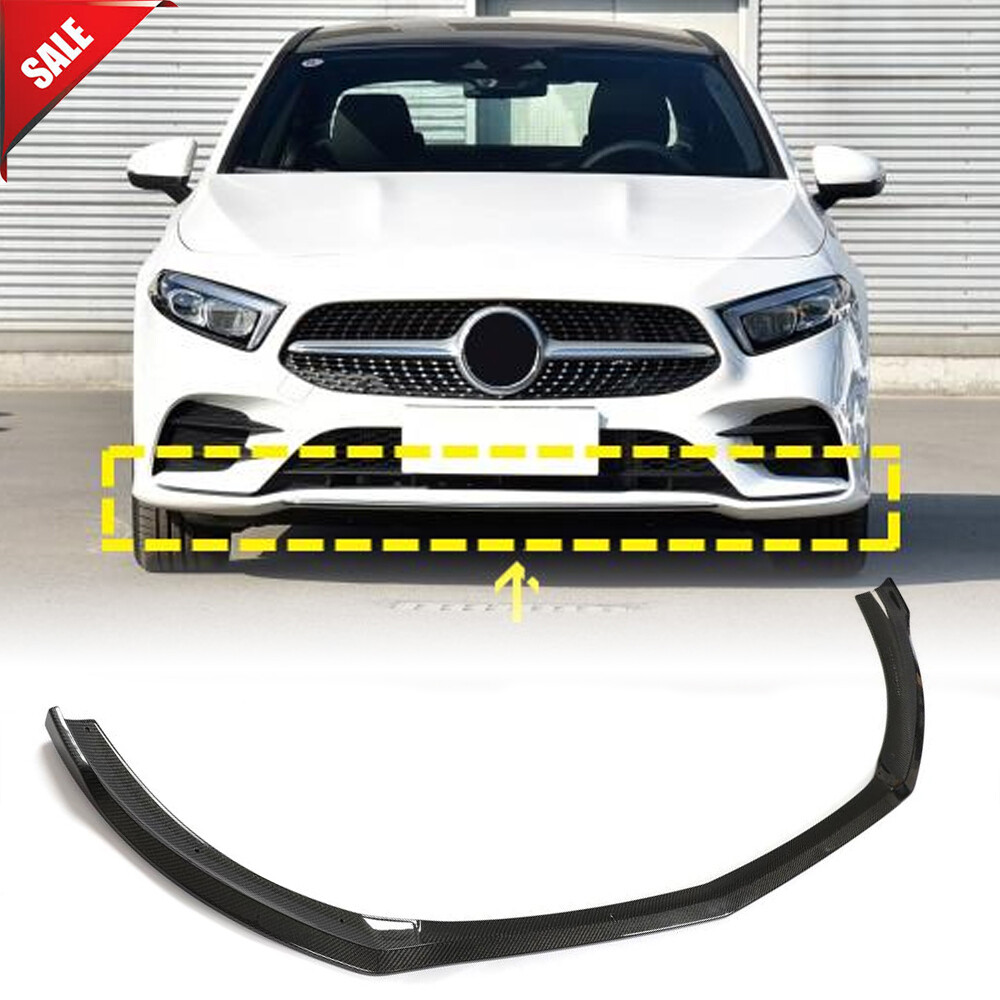Real Carbon Front Bumper Lip for Mercedes Benz A Class W177 V177