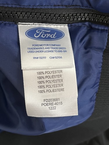 Nuevo cortavientos Ford Performance Automotive Racing 1/4 cremallera 2XL con capucha ventilada nuevo con etiquetas - Imagen 12 de 13