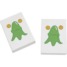 2 x 45mm 'Slime Creature' Erasers / Rubbers (ER00043562)