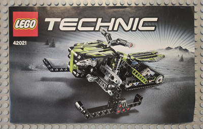 Lego Technic 42021 Schneemobil - Vollständig / gebraucht + BA 1 & 2