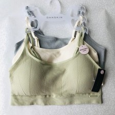 Danskin Intimates All day Comfort BRAS, Removable Pads, Sz: L