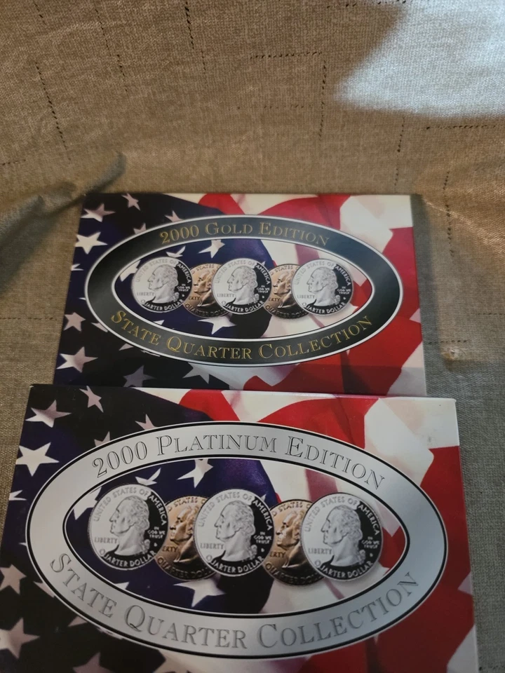 4 sets of 2000 Denver Mint Edition State Quarters Collections P & D w COA In Box - Image 4 of 4