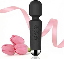 Portable Handheld Massager for Neck  Back with 20 Speeds - Rechargeable  Quiet