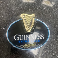 Guinness extra cold  Oval 3D Tap Badge lens Font T-Bar for Mancave BRAND NEW