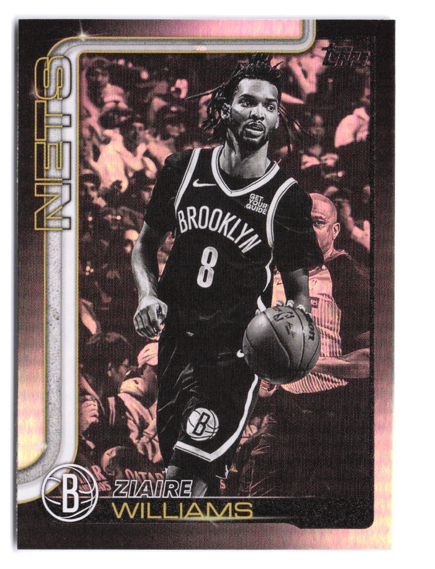 2025-26 Topps Ziaire Williams #9 Blackout Black Friday Foil