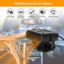 Portable 360  Rotatable Heater Heating Fan Defroster Demister for Car Truck 12V