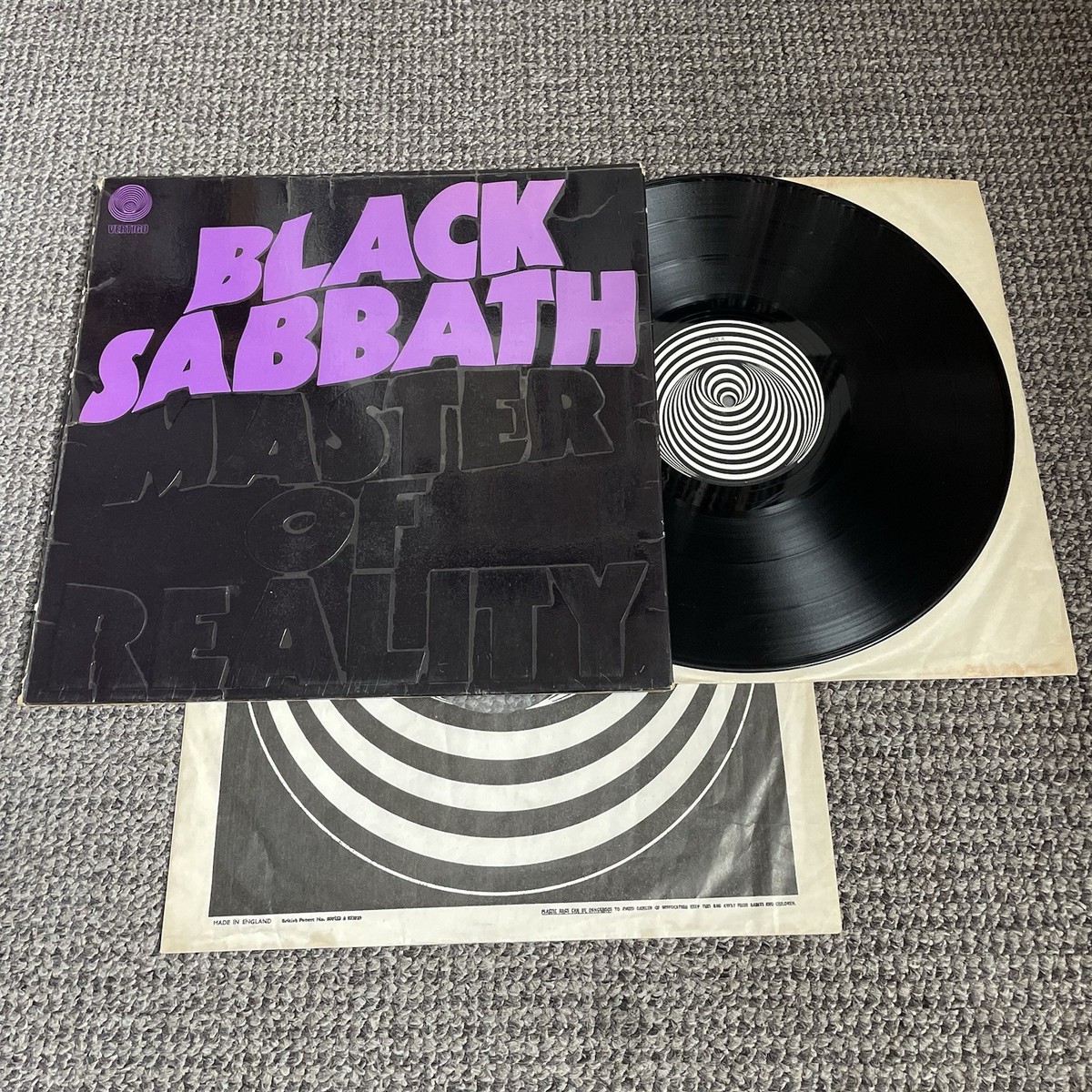 Black Sabbath – Master Of Reality Vinyl Record FIRST UK Press 1971