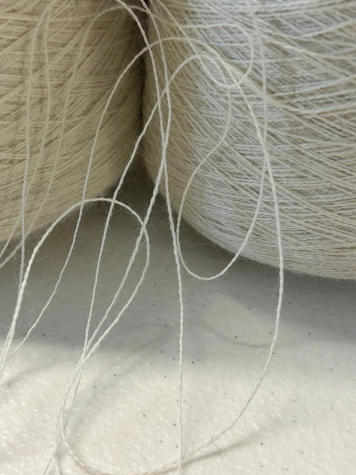 Lote 2 Cono Carrete Encaje Peruano Puro Suave Bebé Hilo Alpaca 1lb 8oz 702gr 8007 C Foto 2 de 4