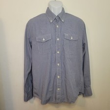 Tommy Hilfiger Men s Medium Slim Fit Button Down Shirt 100 Cotton Long Sleeve