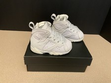 New Toddler's Nike Air Jordan 7 Retro Cobalt Bliss/Sail-White Shoes. Size 4C.