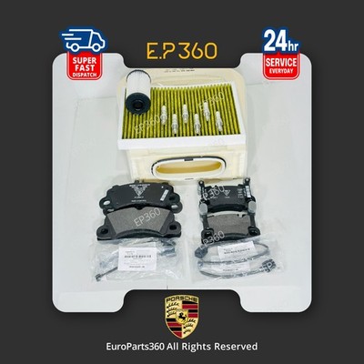 PORSCHE CAYENNE 2018+ BRAKE PADS AND FILTERS KIT WITH SPARK PLUGS SET