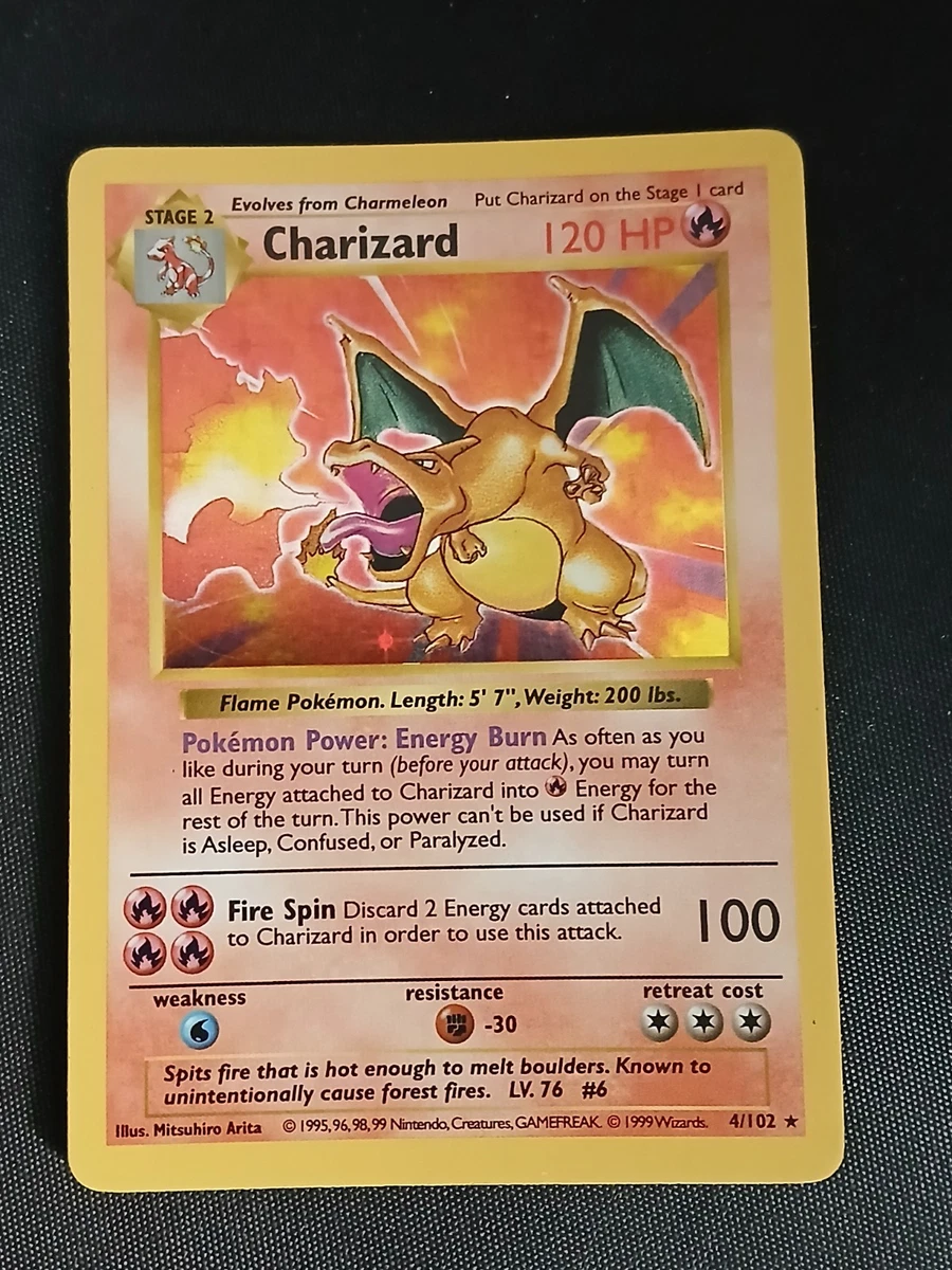 Shadowless Pokémon Charizard Individual Cards | eBay