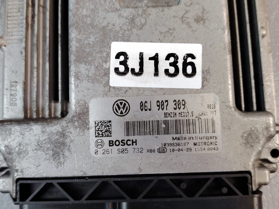 Modulo Di Controllo Motore ECU ECM VW PASSAT 3C B6 CC 1.8 TSi 118KW 0261S05732 - Immagine 3 di 4